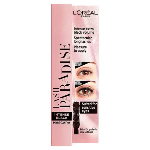 L'Oréal Paris Paradise Mascara Intense Black, UK version