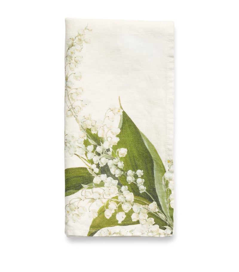 Summerill & Bishop Linen Lily of the Valley Napkin 50cm x 50cm (British brand)