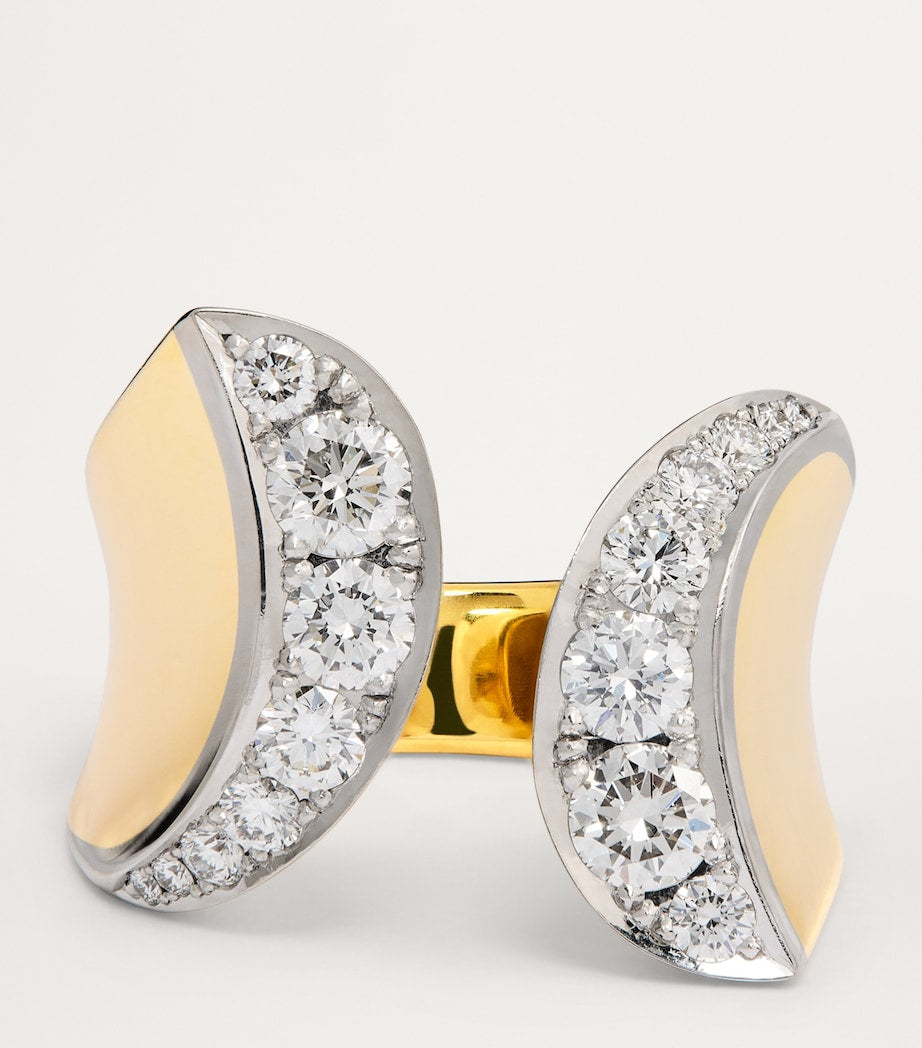 Engelbert Yellow Gold and Diamond Margareta Ring