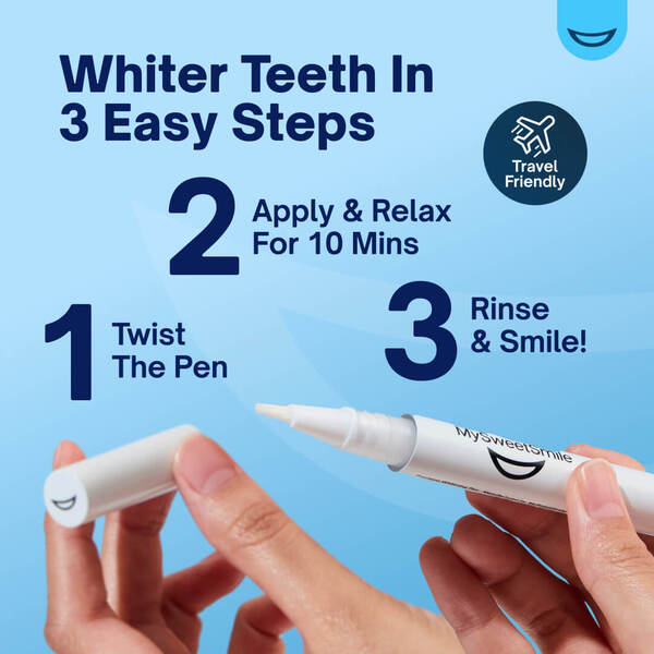 MySweetSmile precision teeth whitening pen 2ml, imported from the UK