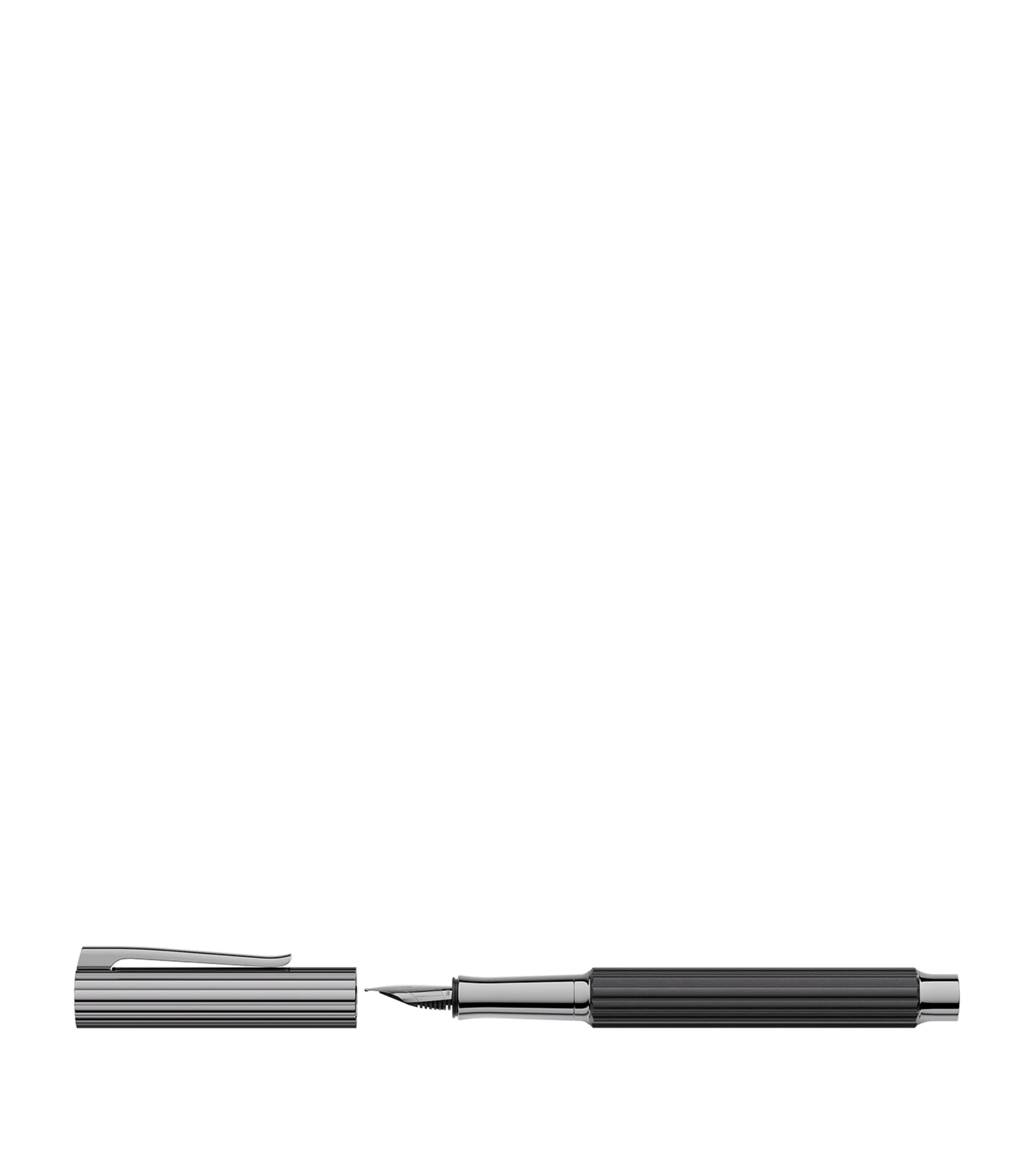 Graf von Faber-Castell ebony wood bloom fountain pen, UK version