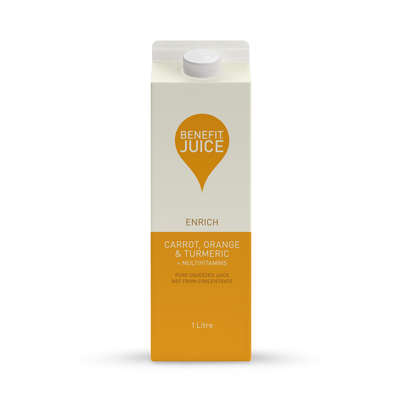 Benefit Carrot, Orange & Turmeric Juice + Multivitamins 1L