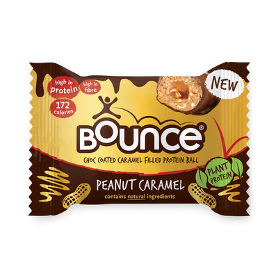 Bounce Sjokoladeovertrekk Peanøtt Karamell Protein Ball 40g