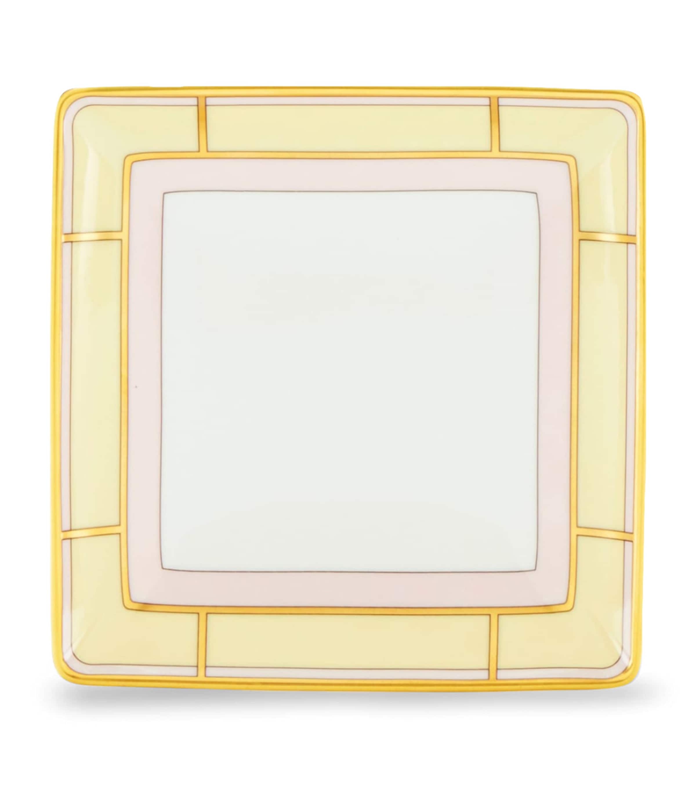 GINORI 1735 porcelain Colonna Diva square change tray 13.5cm, UK version