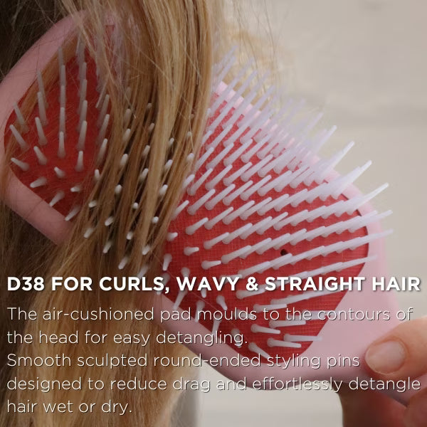 Denman D38 paddle brush Pink Crush, imported from the UK