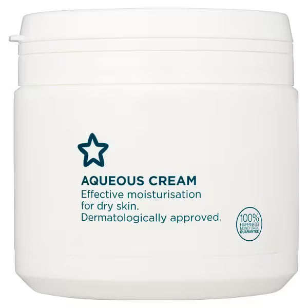 Superdrug Aqueous Cream body moisturiser 500g (British brand)