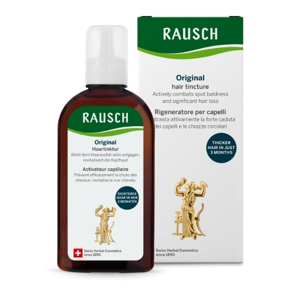 Rausch Original Hair Tincture 200ml bottle, imported from the UK