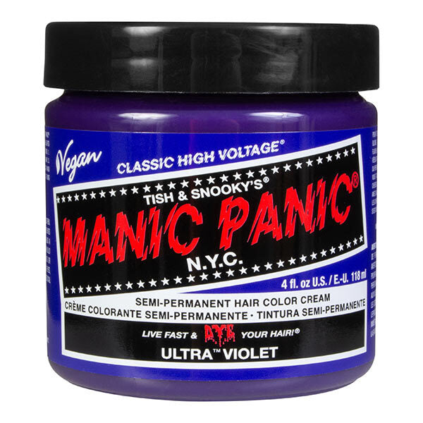 Manic Panic Hair Dye Ultra Violet Blue 118ml, imported from the UK