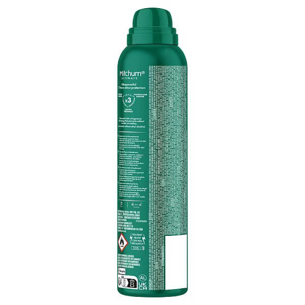 Mitchum Male Ultimate 72H Aerosol 250ml, imported from the UK
