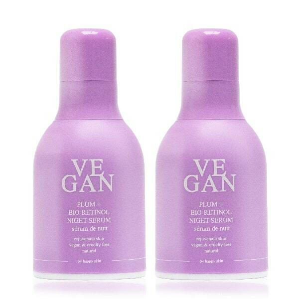 Vegan by Happy Skin Plum + Bio-Retinol Night Serum x 2 GOODS Superdrug   