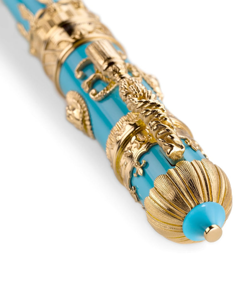 Montegrappa Resin and Yellow Gold Montgolfier Rollerball Pen