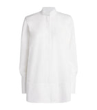 100% Cashmere Long Sleeve Stole with Panelling and Scalloped Edges