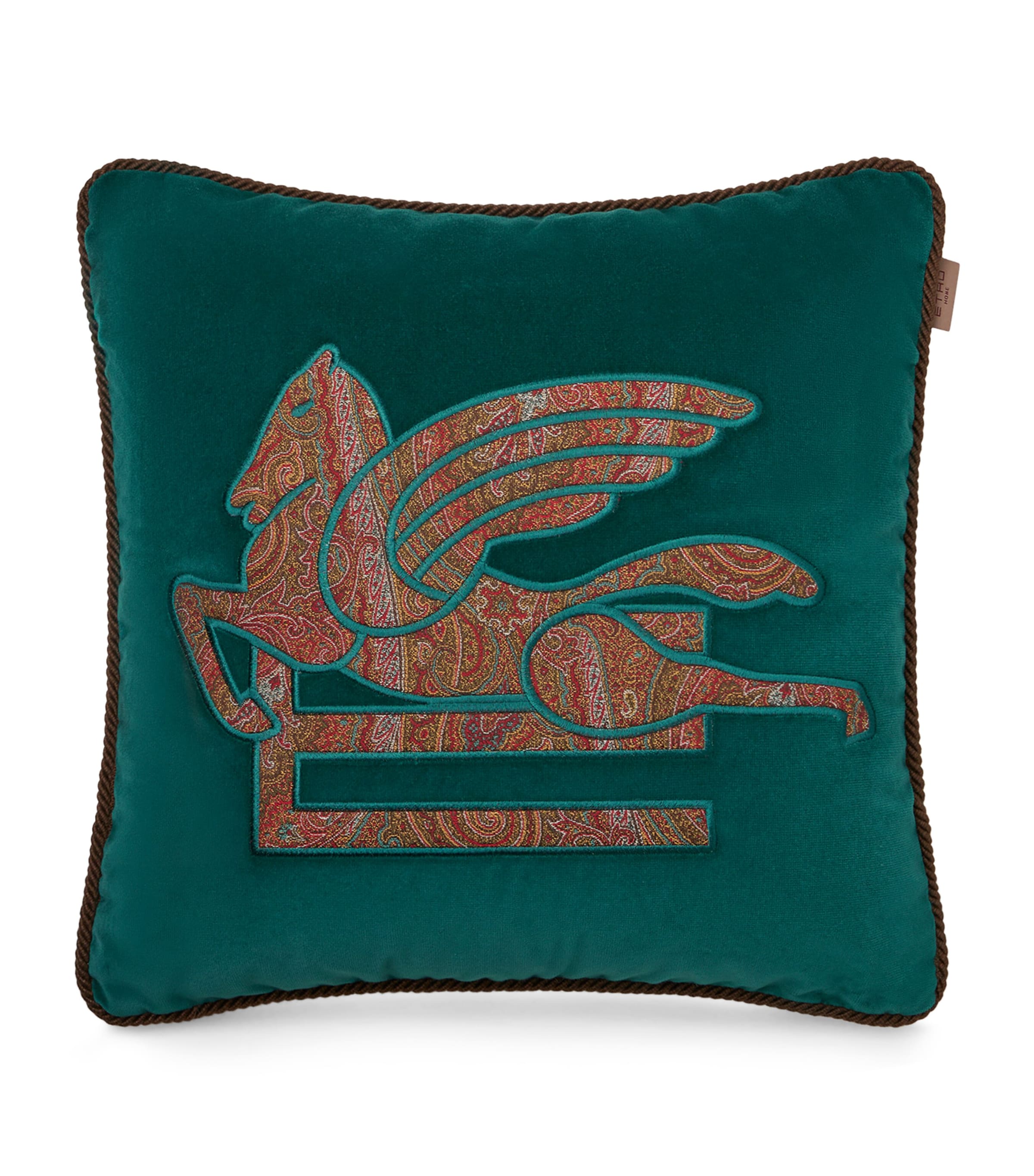 Etro Cotton Embroidered Somerset Cushion 45cm x 45cm - British product