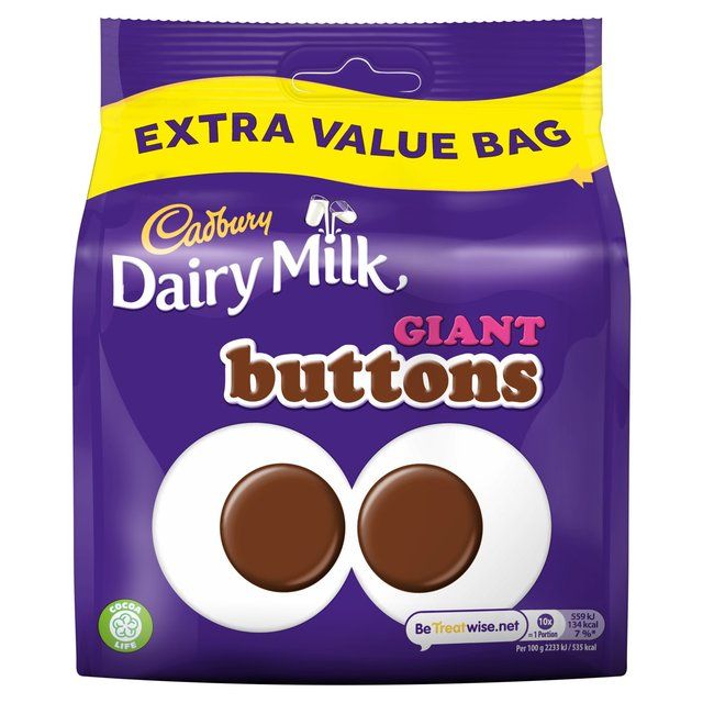 Cadbury Dairy Milk Giant Buttons Chocolate Bag    330g