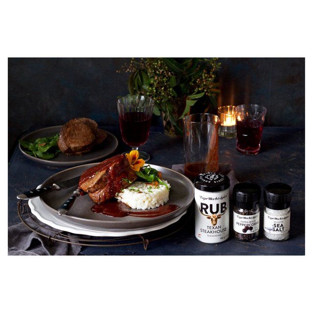 Cape Herb &amp;amp; Spice Texan Steakhouse Seasoning Rub Tin   100g