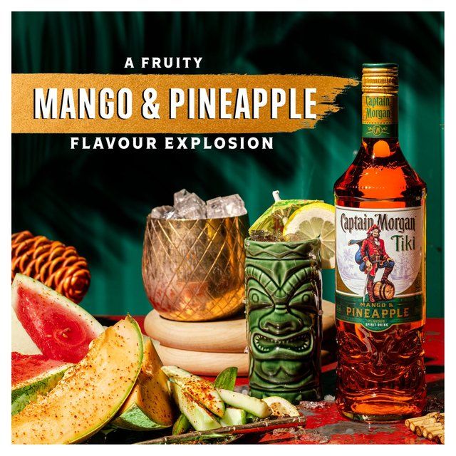 Captain Morgan Tiki Pineapple and Mango Rum Based Spirit Drink   70cl