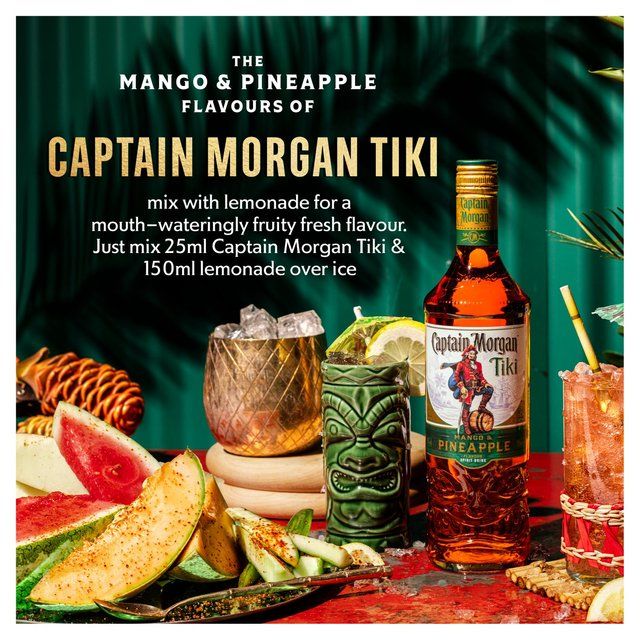 Captain Morgan Tiki Pineapple and Mango Rum Based Spirit Drink   70cl