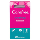 Carefree Cotton Fresh Scented Breathable Pantyliners Single Wrapped   20 per pack