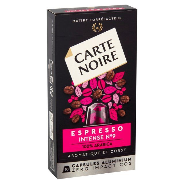 Carte Noire No9 Intense Nespresso Compatible Coffee Capsules   10 per pack