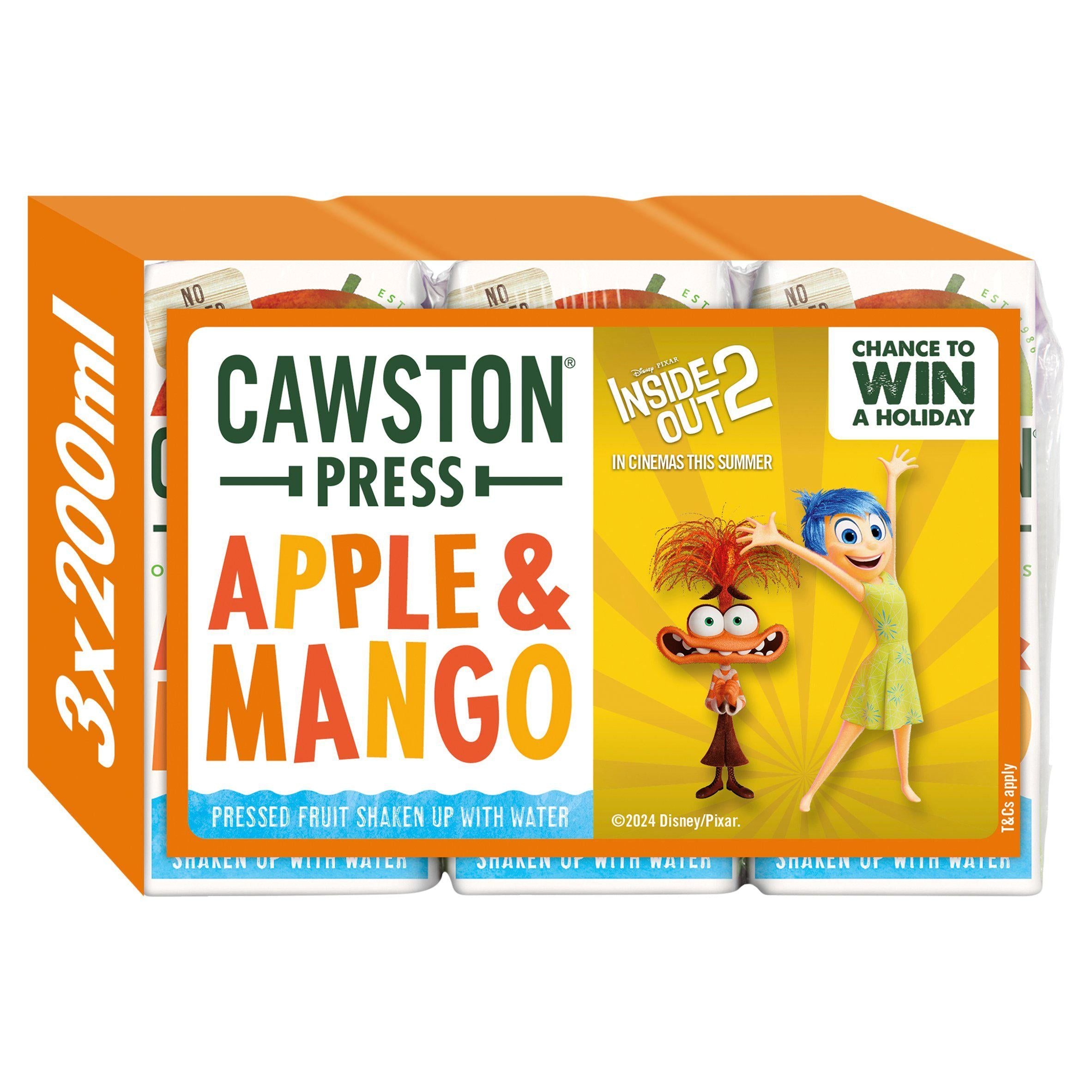Cawston Press Apple &amp;amp; Mango Juice 3x200ml
