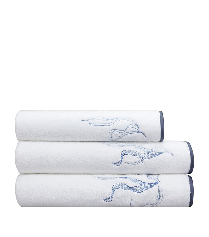 Yves Delorme Couture Nautilus bath towel 130cm x 80cm (British brand)