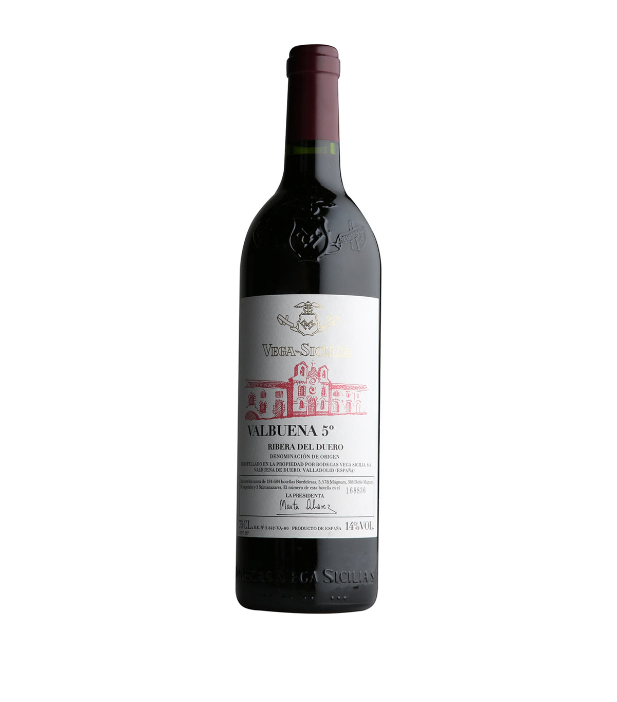 Vega Sicilia Valbuena 5º Tempranillo 2018 red wine 75cl, Spanish version