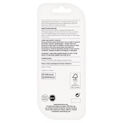 Superdrug Men's Precision Styler Dermaplaning Tool x3 Pack