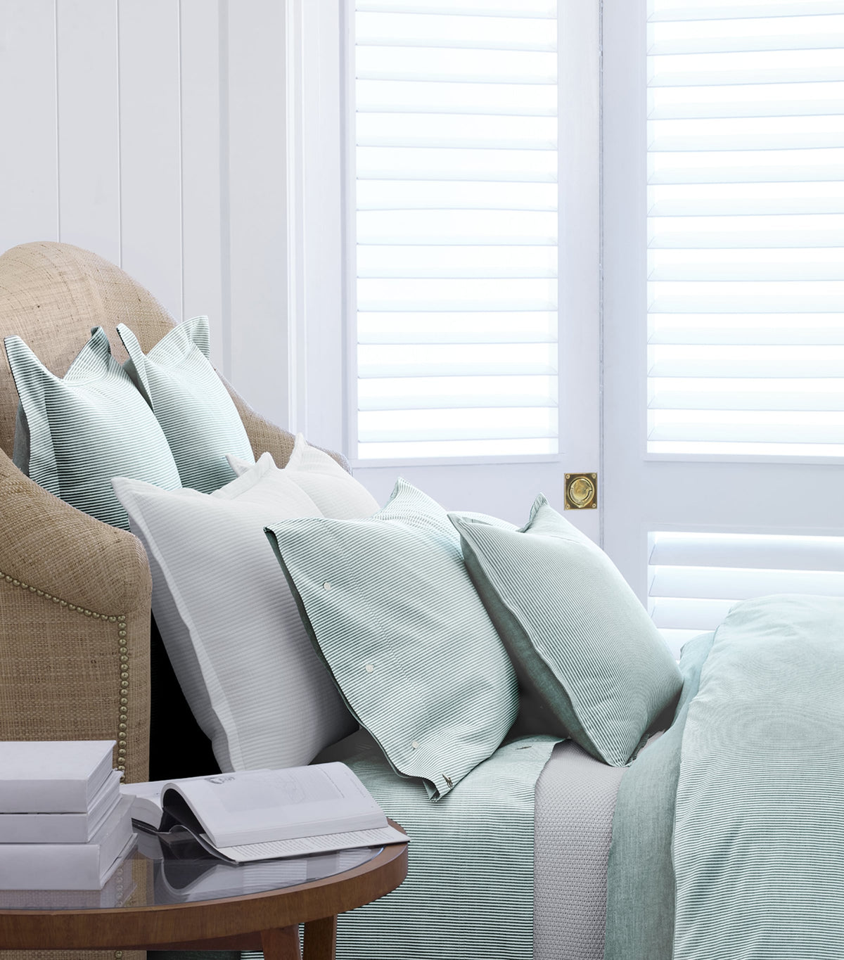 Ralph Lauren Oxford Evergreen Duvet Cover 140x200cm, imported from the UK