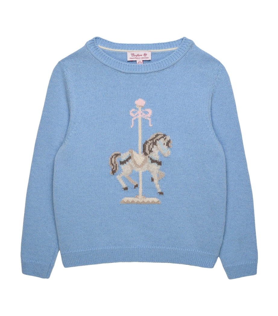 Trotters Cotton Carousel Sweater children's sweater 6-11 years (British brand)