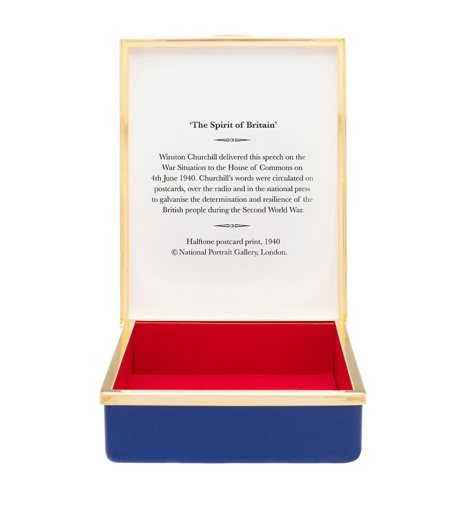 Halcyon Days Enamel Sir Winston Churchill Box