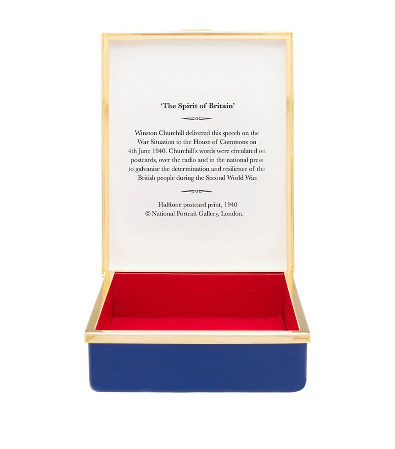 Halcyon Days Enamel Sir Winston Churchill Box
