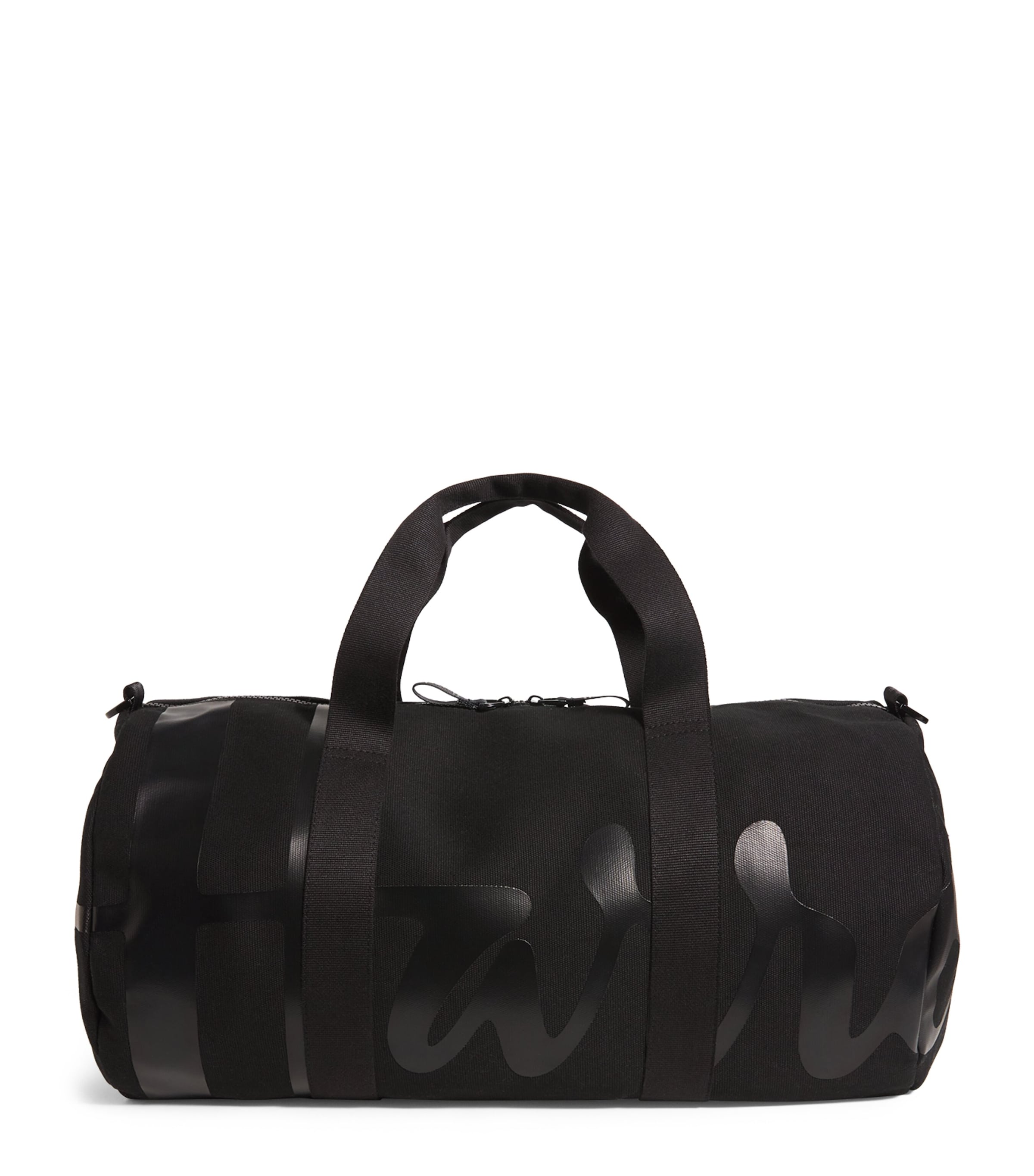 Harrods Cotton Logo Barrel Bag