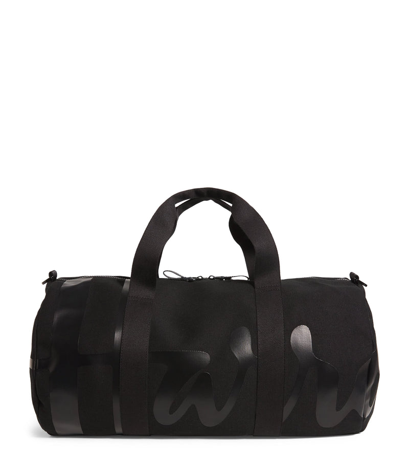 Harrods Cotton Logo Barrel Bag