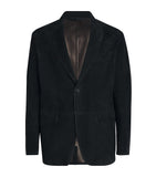 Brioni lambskin suede unlined blazer with notched lapels - British product