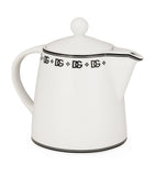 Dolce&Gabbana porcelain teapot with monogram and Art Deco design - British product