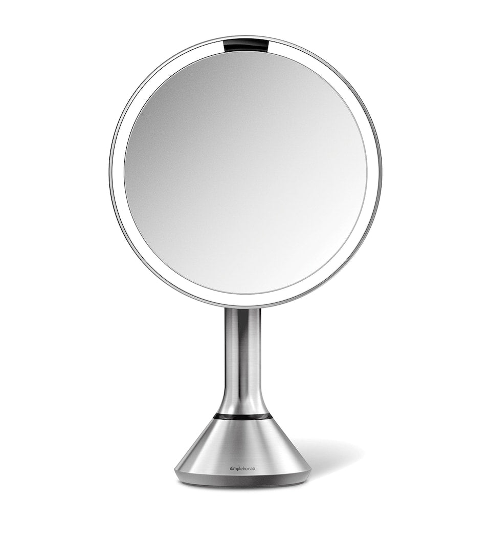 Simplehuman round sensor mirror with automatic sensor and cordless design (British brand)