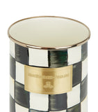 MacKenzie-Childs Courtly Check enamel utensil holder, imported from the UK