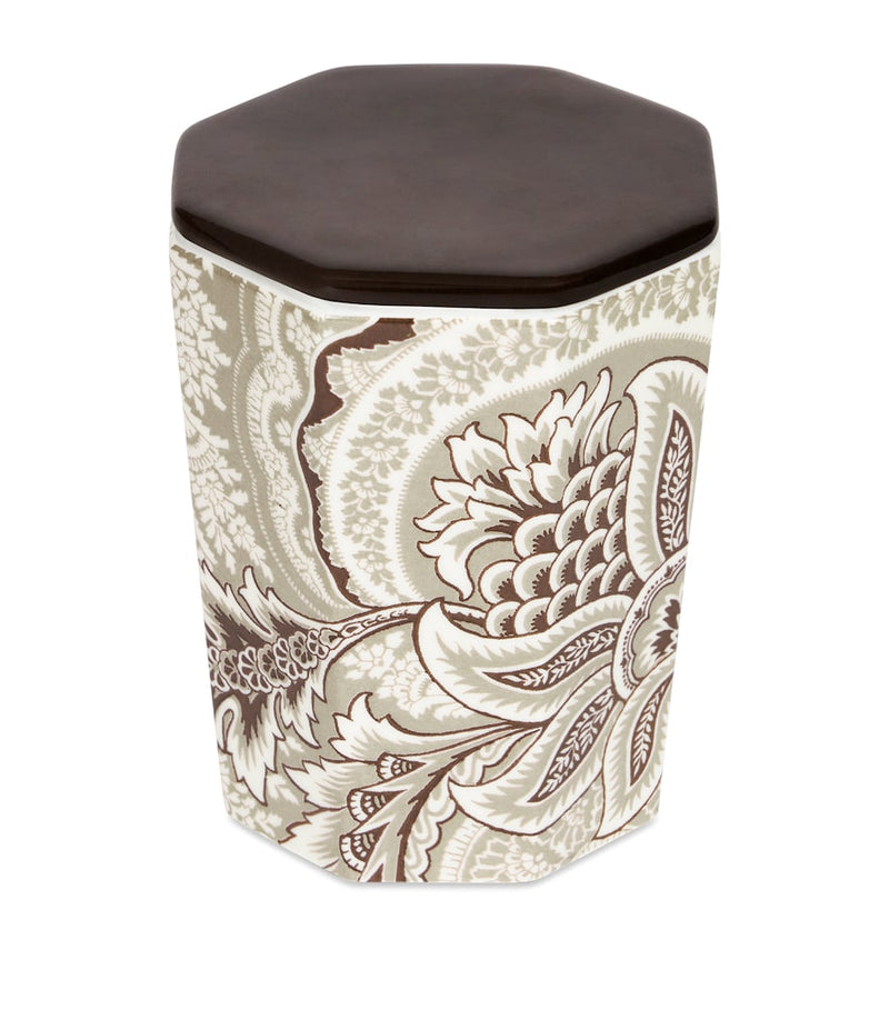 Etro porcelain candle with Bloom floral pattern, 10cm height - British product