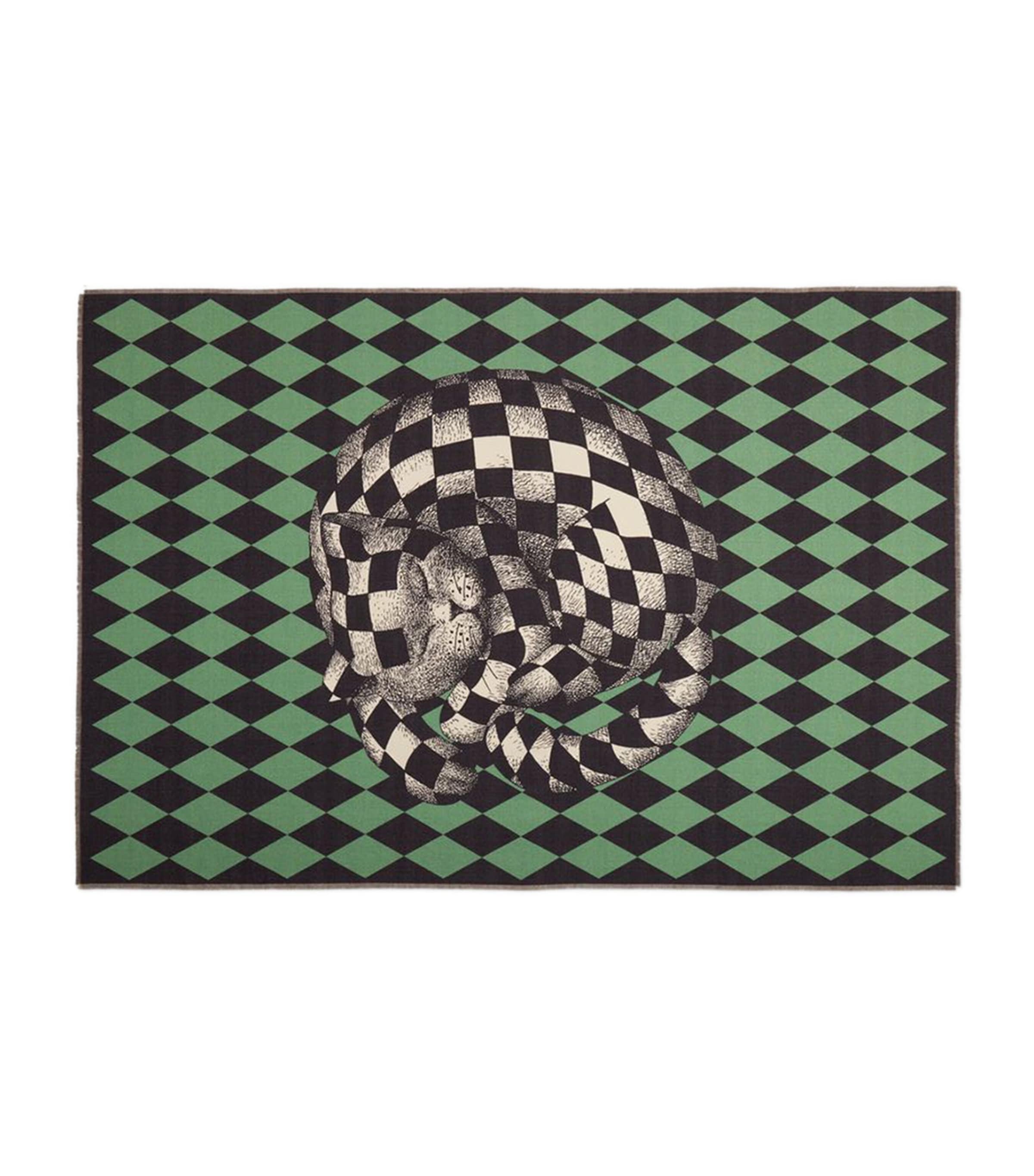 Fornasetti Plaid High Fidelity Losanghe Throw (140cm x 200cm)