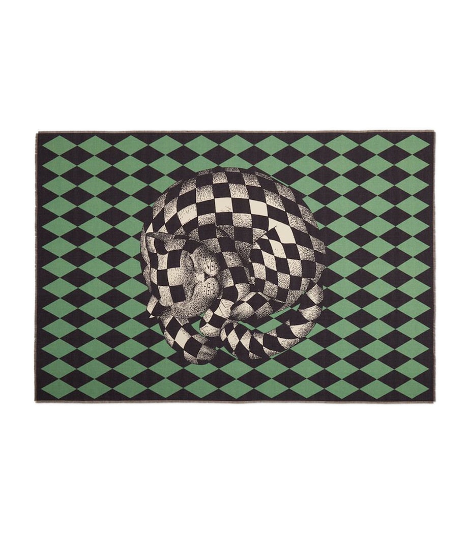 Fornasetti Plaid High Fidelity Losanghe Throw (140cm x 200cm)