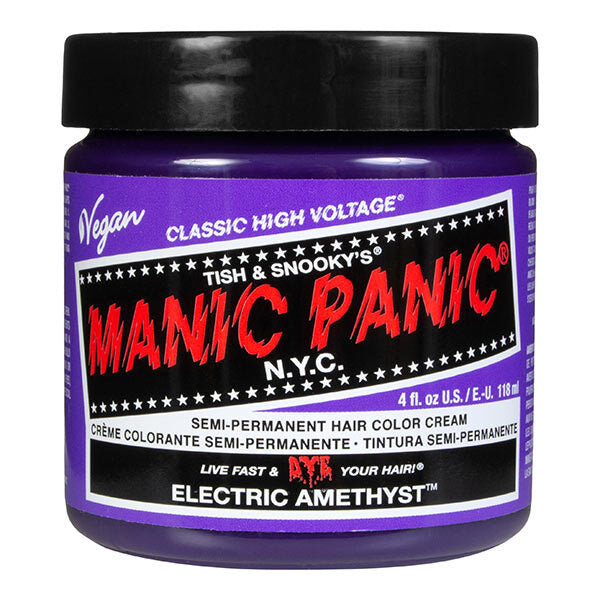 Manic Panic Hair Dye Electric Amethyst 118ml, imported from the UK