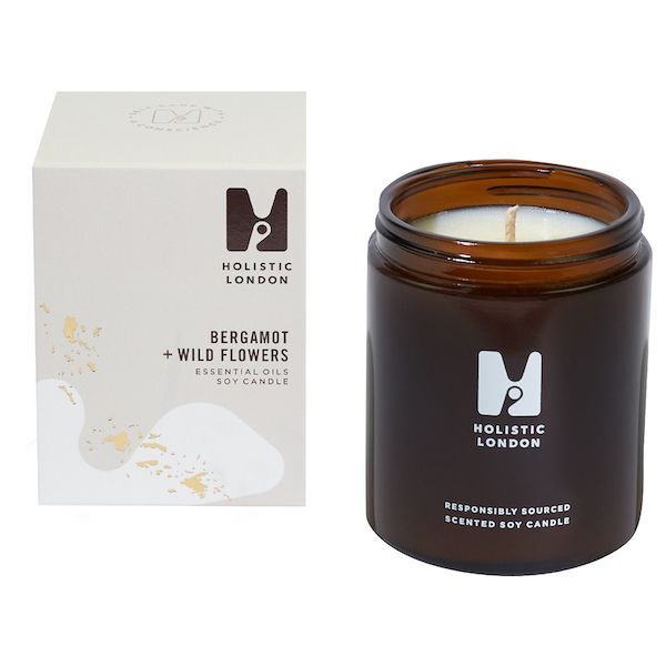 Holistic London Scented Candle Bergamot Wild Flowers 180ml, UK version