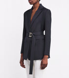 Maje pleated belted blazer, imported from the UK