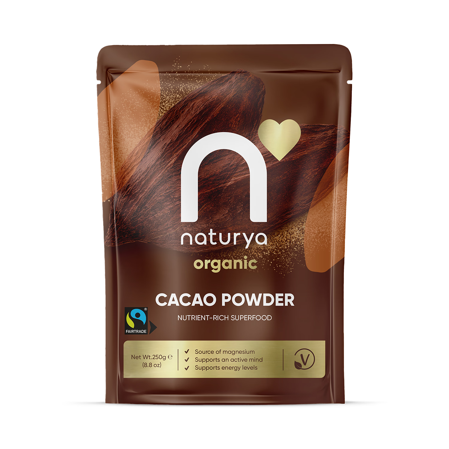 Naturya Organic Cacao Powder chocolate 250g, UK version