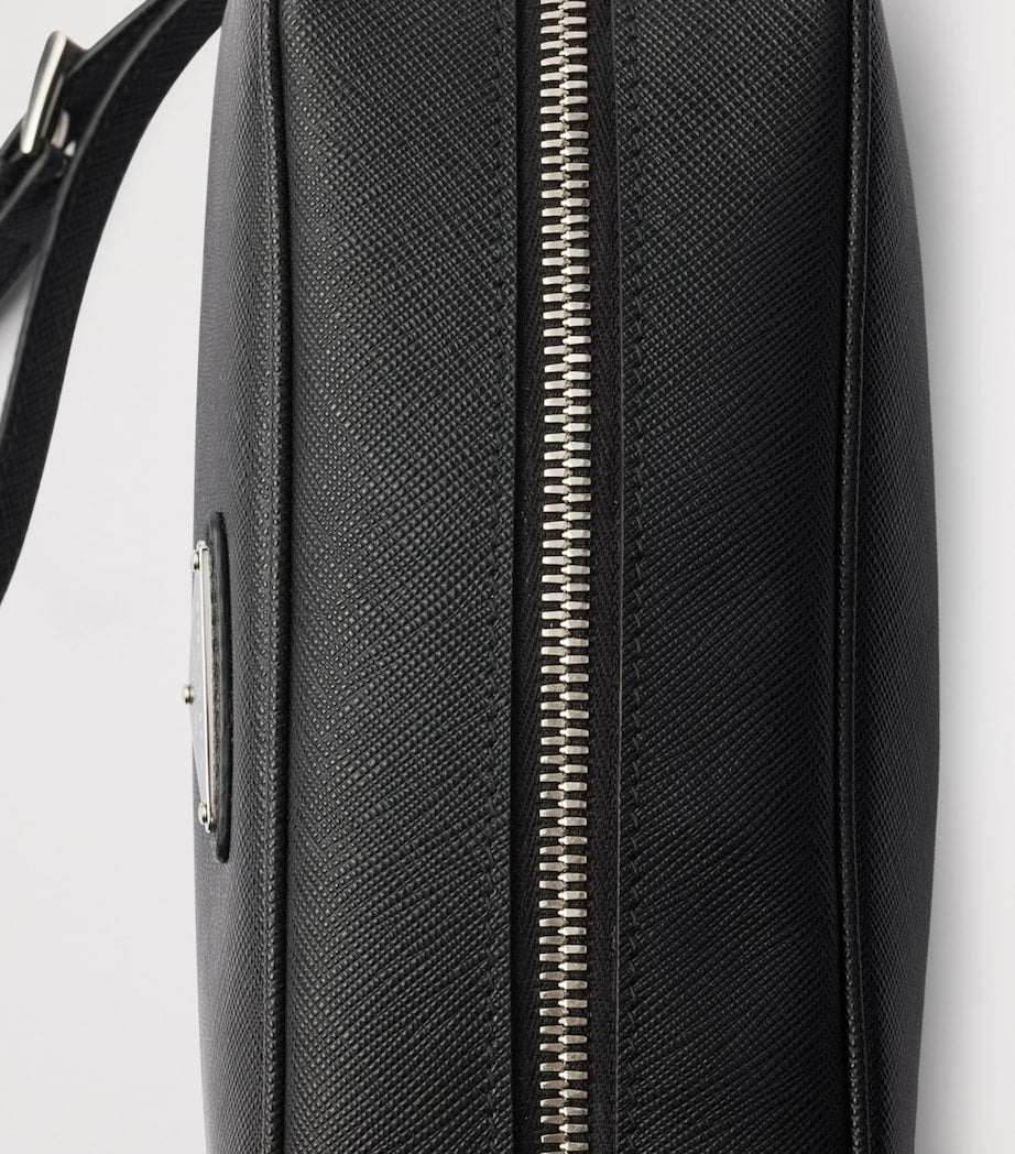 Prada Saffiano Leather Triangle Pouch