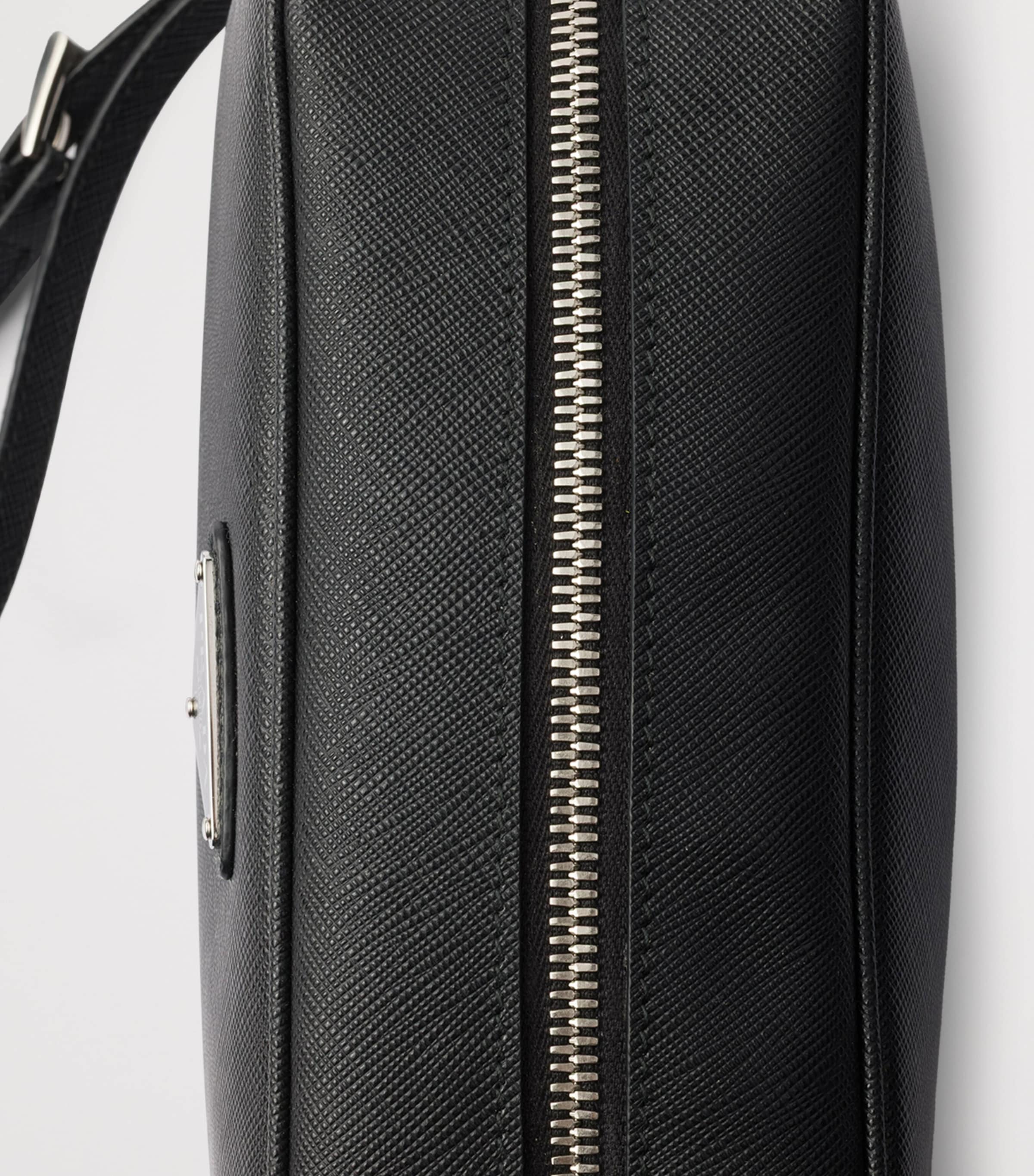 Prada Saffiano Leather Triangle Pouch