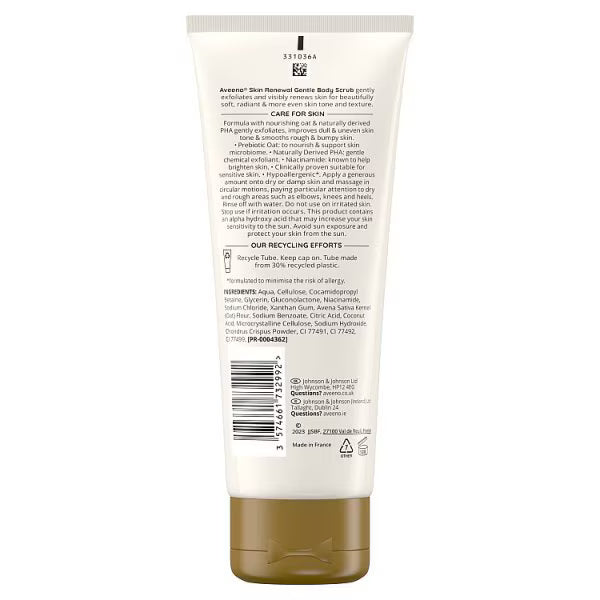 Aveeno Skin Renewal Gentle Scrub 200ml - British product