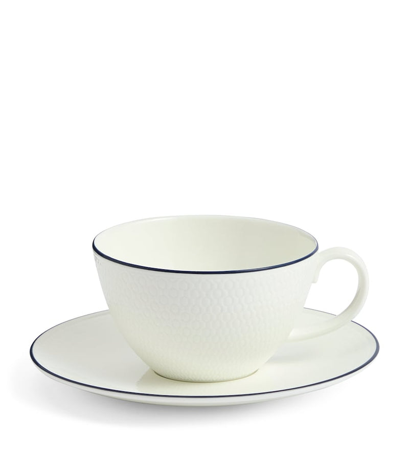 Wedgwood Bone China Gio Teacup and Saucer Set