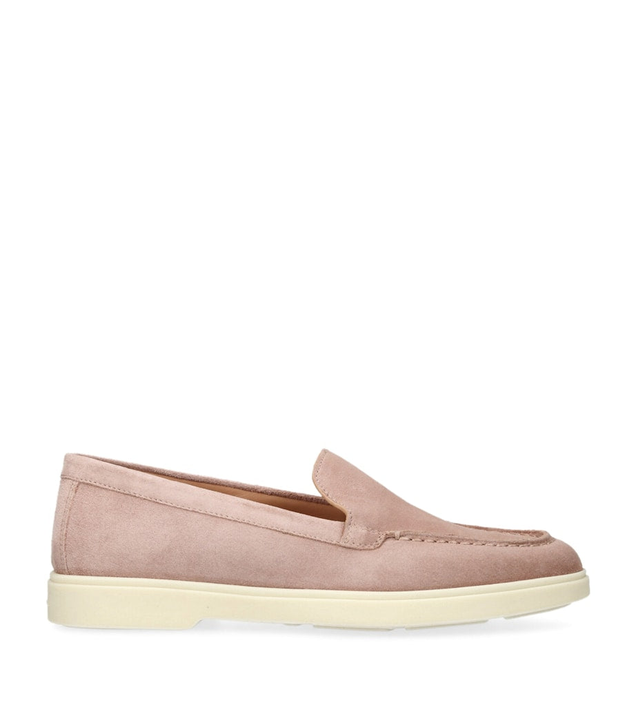 Santoni suede Detroit loafers (British brand)