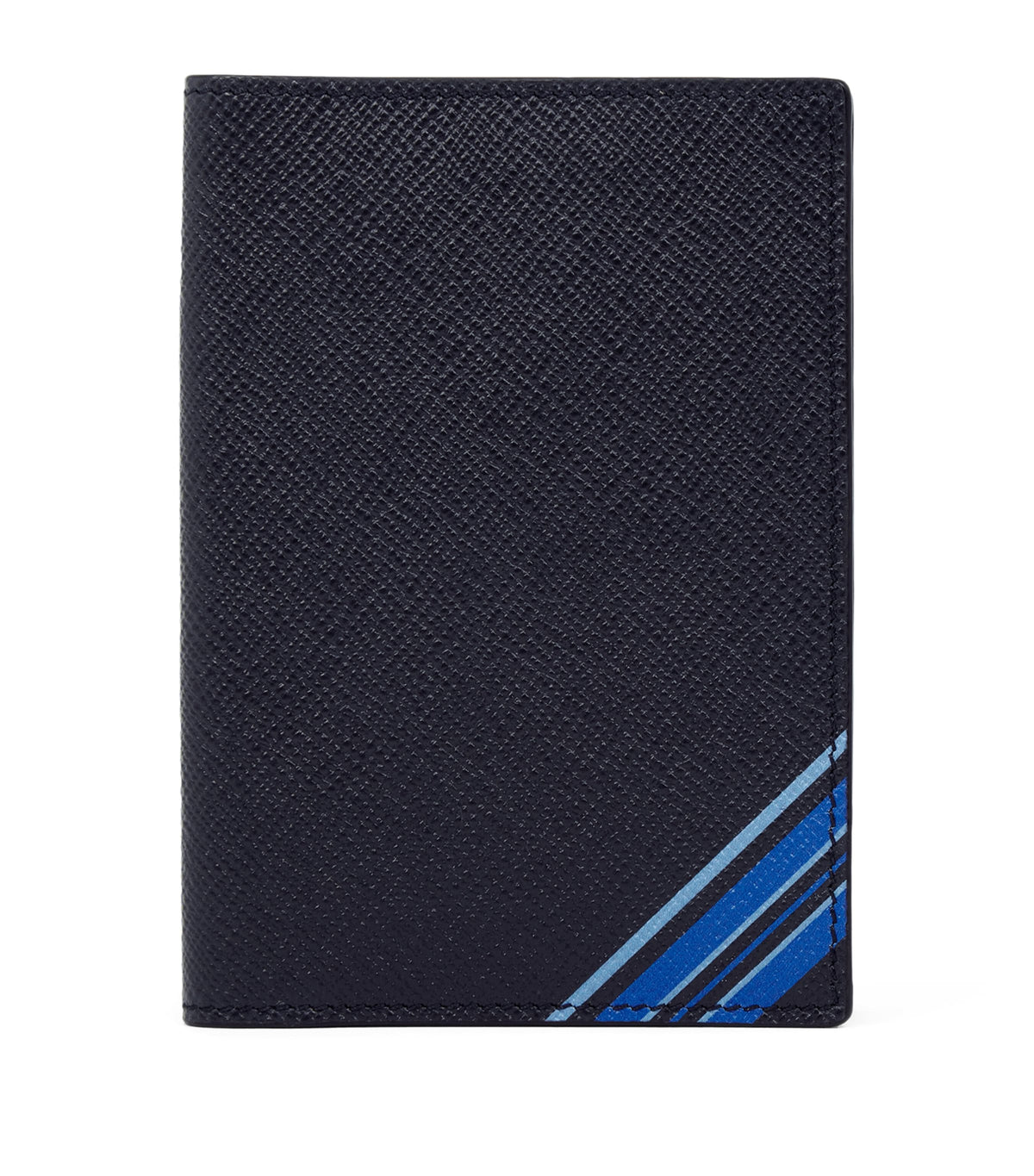 Smythson Panama Leather Stripe passport holder (British brand)